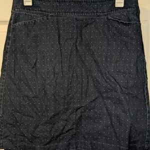 Talbot's Jean with White Specks Pencil Skirt Size 14 Preowned